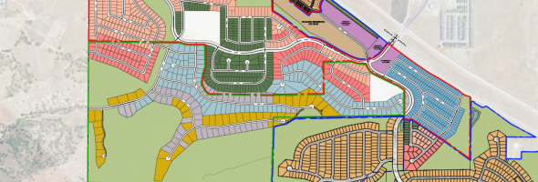 Thumbnail image of the combined contextual master plan for the south hillside developments in Herriman