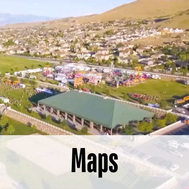 Butterfield Park at Towne Days - words read Maps