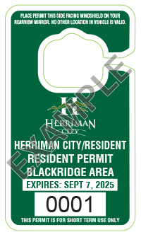 Residential permit tag