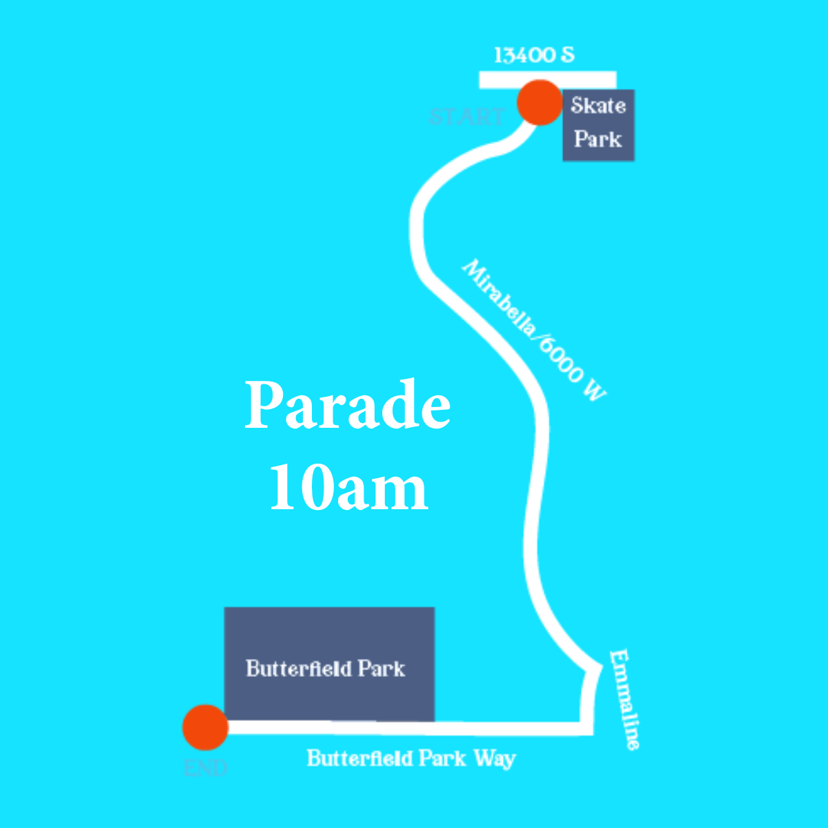 Parade route map