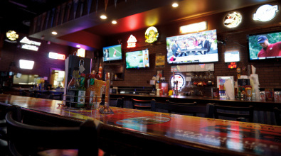 Photo of a counter at a Herriman sports bar