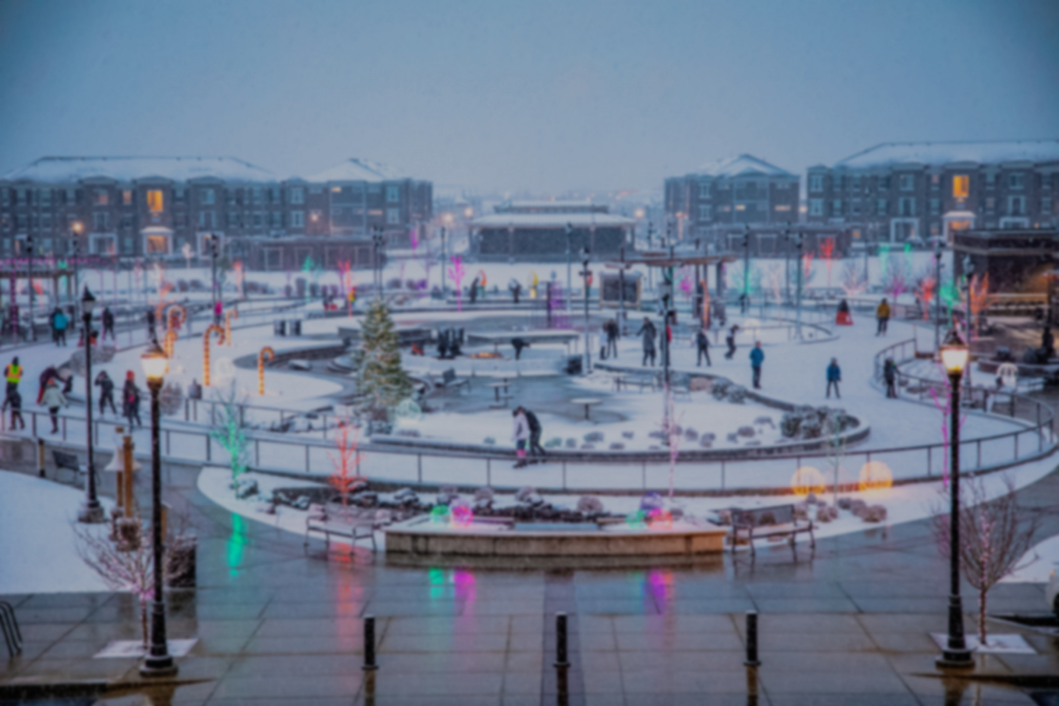 An aerial image of the Herriman City Ice Ribbon