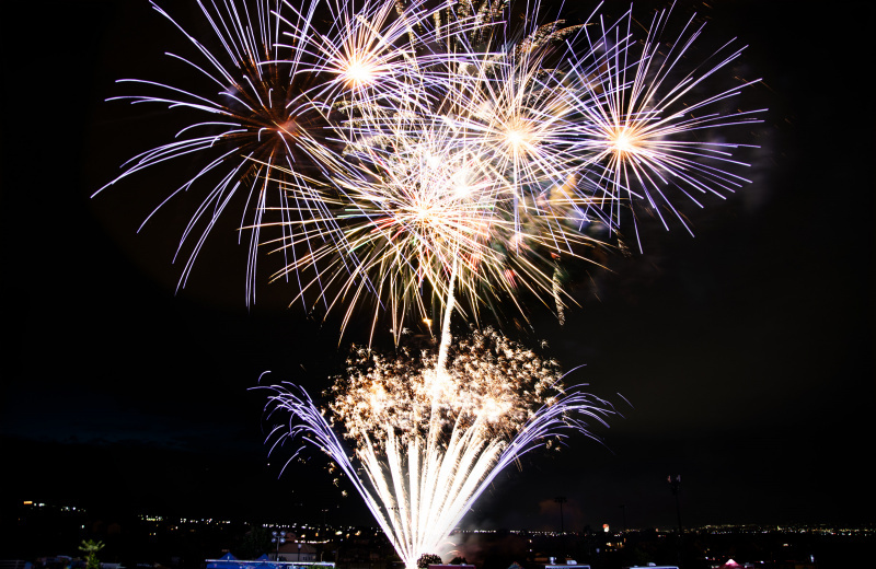 Firework show at night during Fort Herriman Towne Days