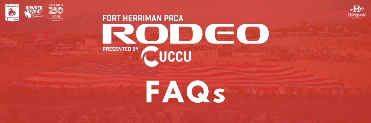 Fort Herriman PRCA Rodeo FAQs banner