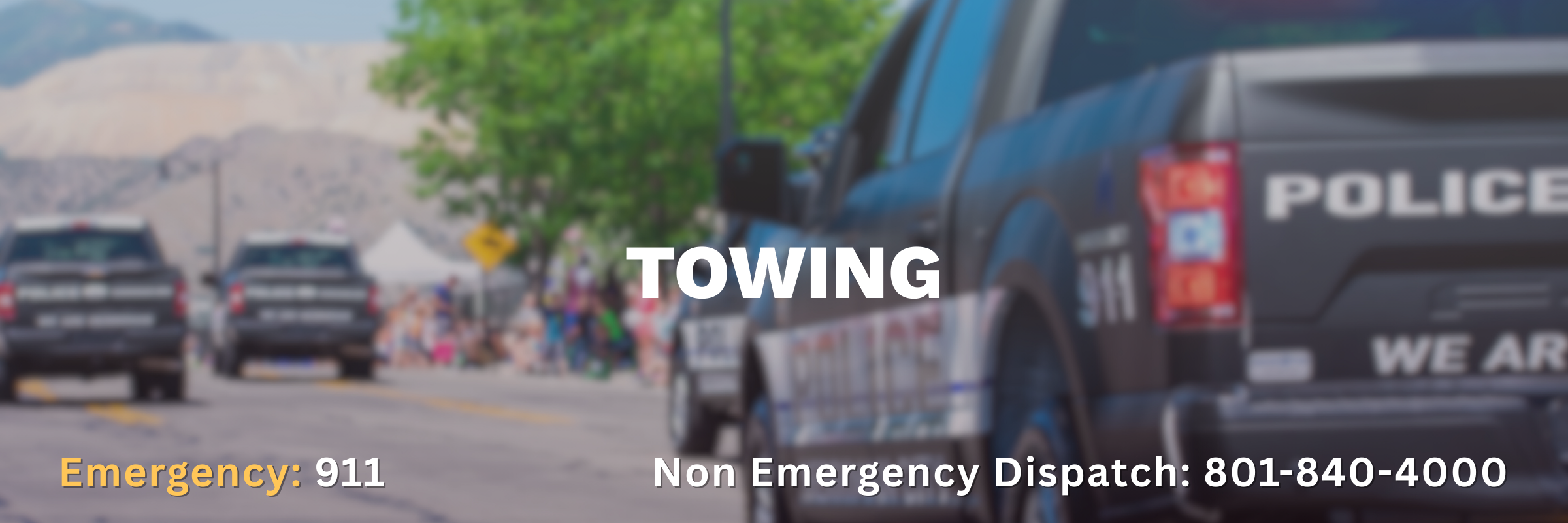 PD Towing Banner