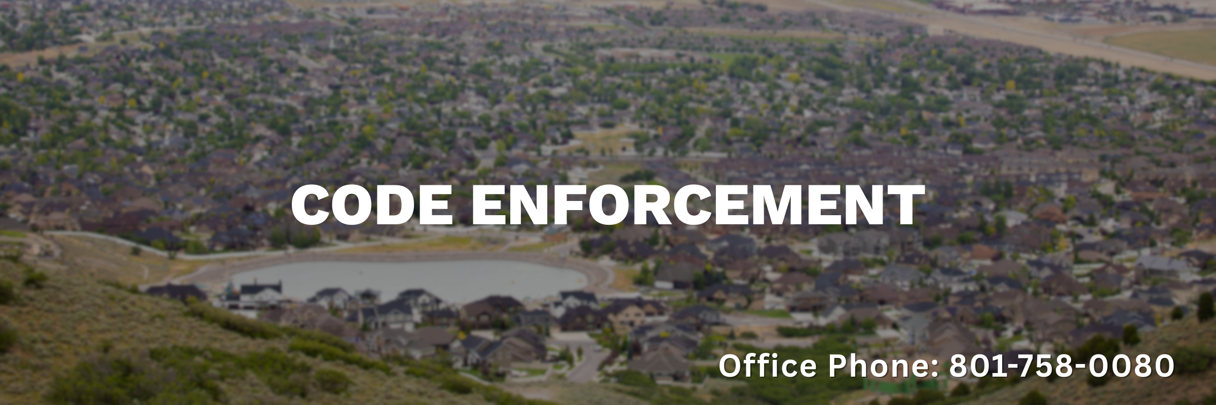 Code Enforcement Banner