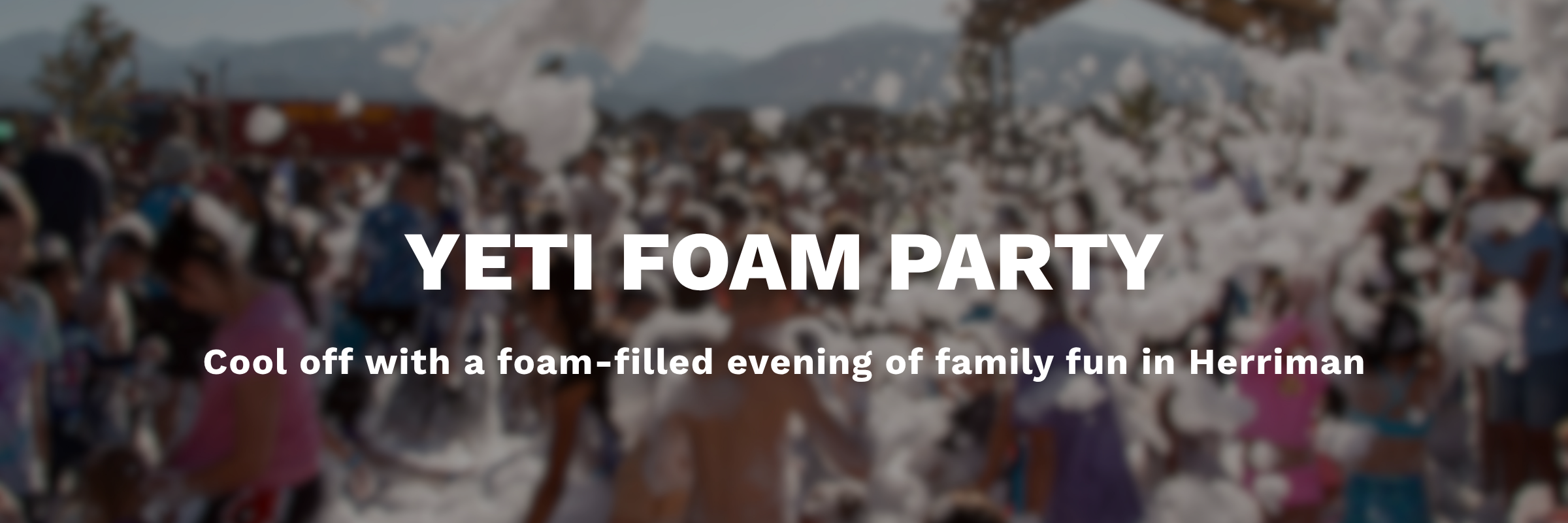 Foam Party banner