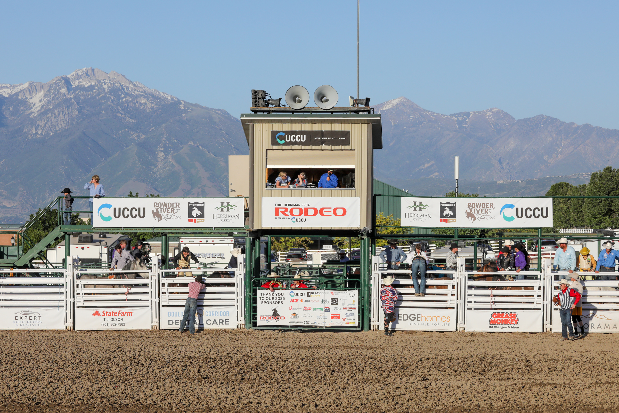 Herriman Rodeo sponsor and event atmosphere