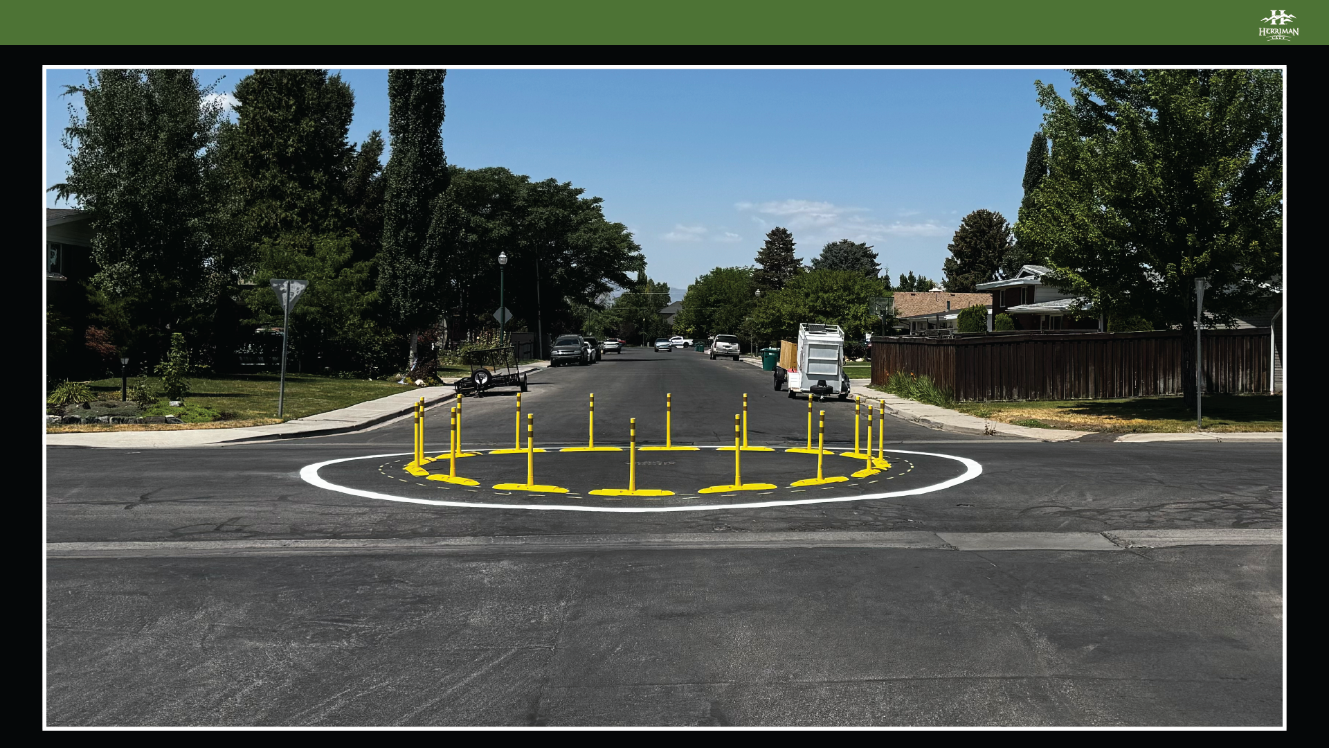 Emmeline Drive traffic calming exhibit